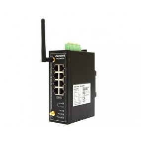 Průmyslový 8x port Ethernetový switch, zdroj PoE a WiFi (2,4 / 5 GHz) Access point / Bridge / Repeater, montáž na DIN Průmyslový 8x port Ethernetový switch, zdroj PoE a WiFi (2,4 / 5 GHz) Access point / Bridge / Repeater, montáž na DIN